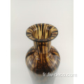 Vase Vase Leopard Pattern Art Glass Vase